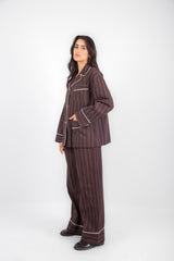 Stripe Set- Brown