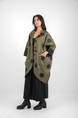 Dotted Cardigan - Olive