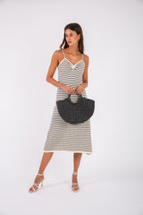Striped Dress - White