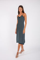 Striped Dress - Black