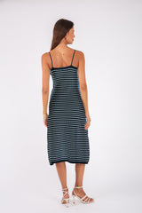Striped Dress - Black