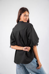 Fold Chemise - Black
