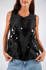 Glitzy Top - Black