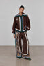 Brown Playful Fleece Jacket