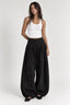 Black Suede Balloon Pants