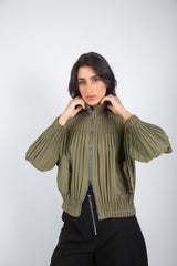 Urban Fringe Jacket-Olive