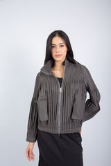 Urban Fringe Jacket-Gray