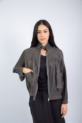 Urban Fringe Jacket-Gray