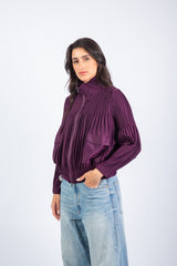 Urban Fringe Jacket-Purple