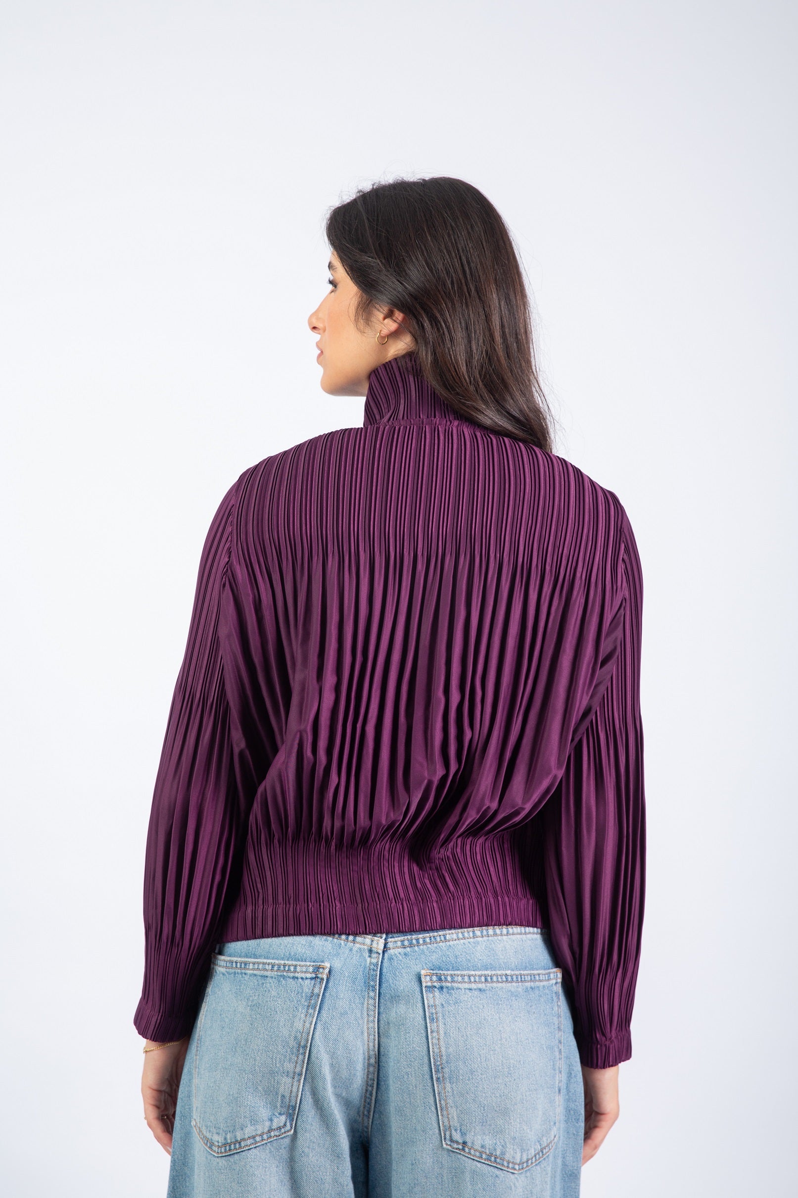 Urban Fringe Jacket-Purple