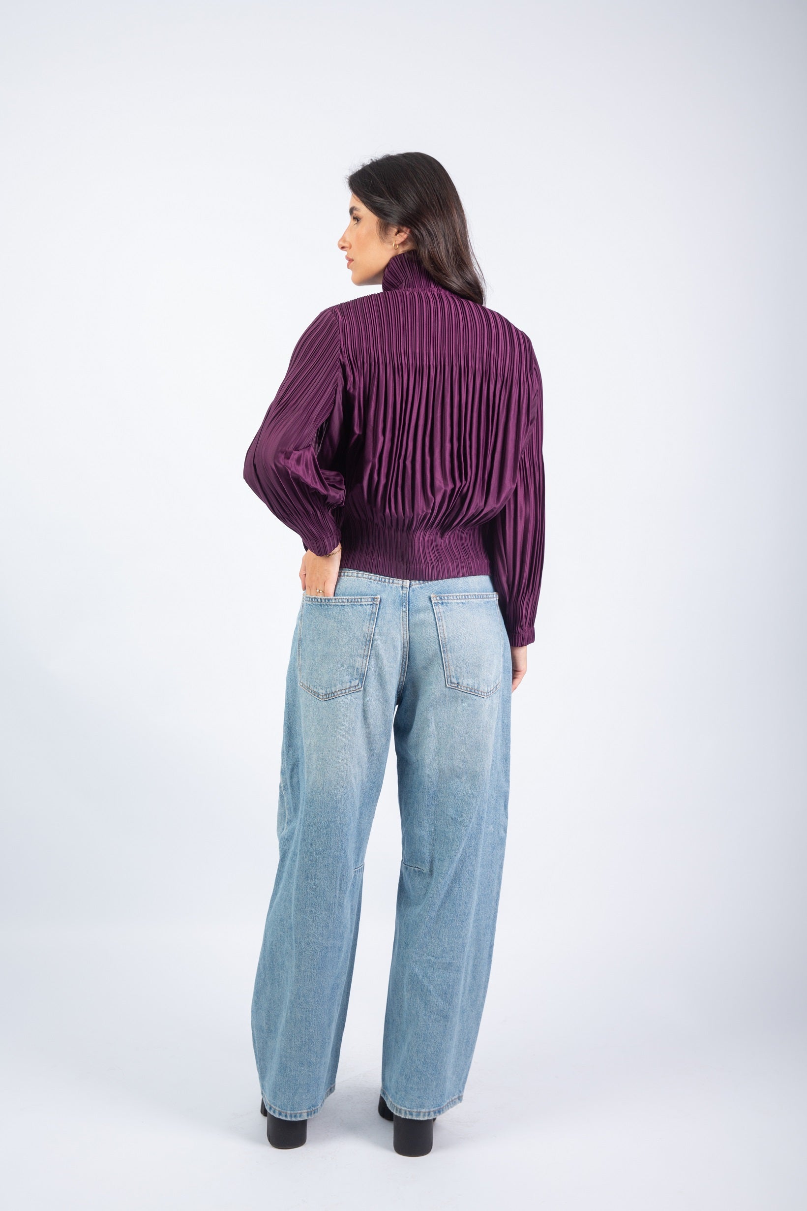 Urban Fringe Jacket-Purple