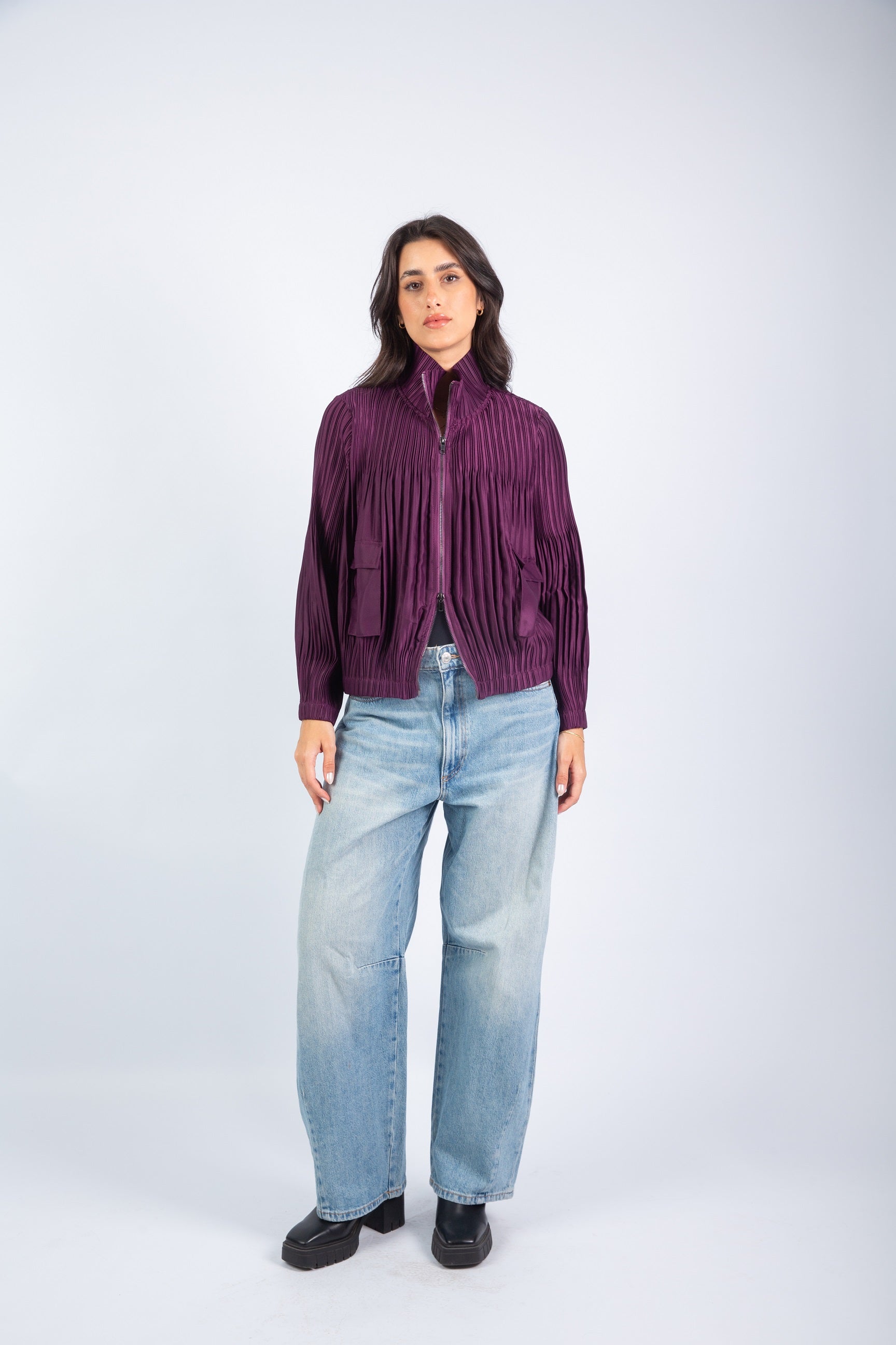 Urban Fringe Jacket-Purple