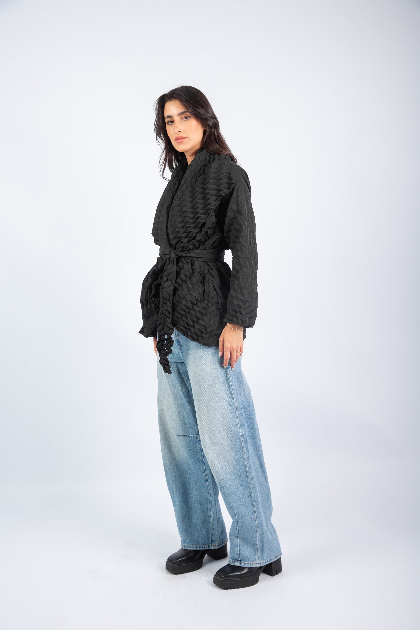 Sculpt Blouse - Black