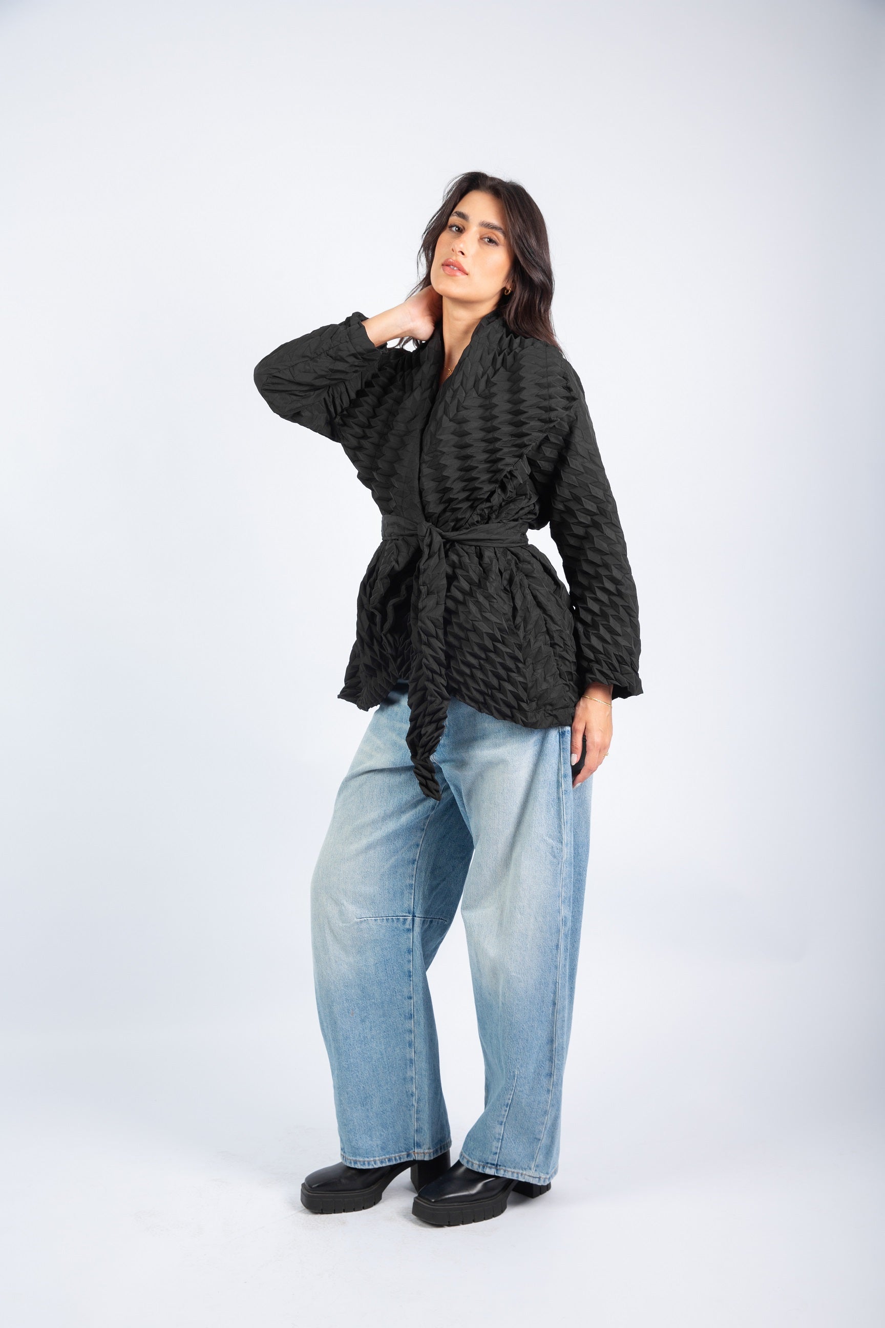 Sculpt Blouse - Black