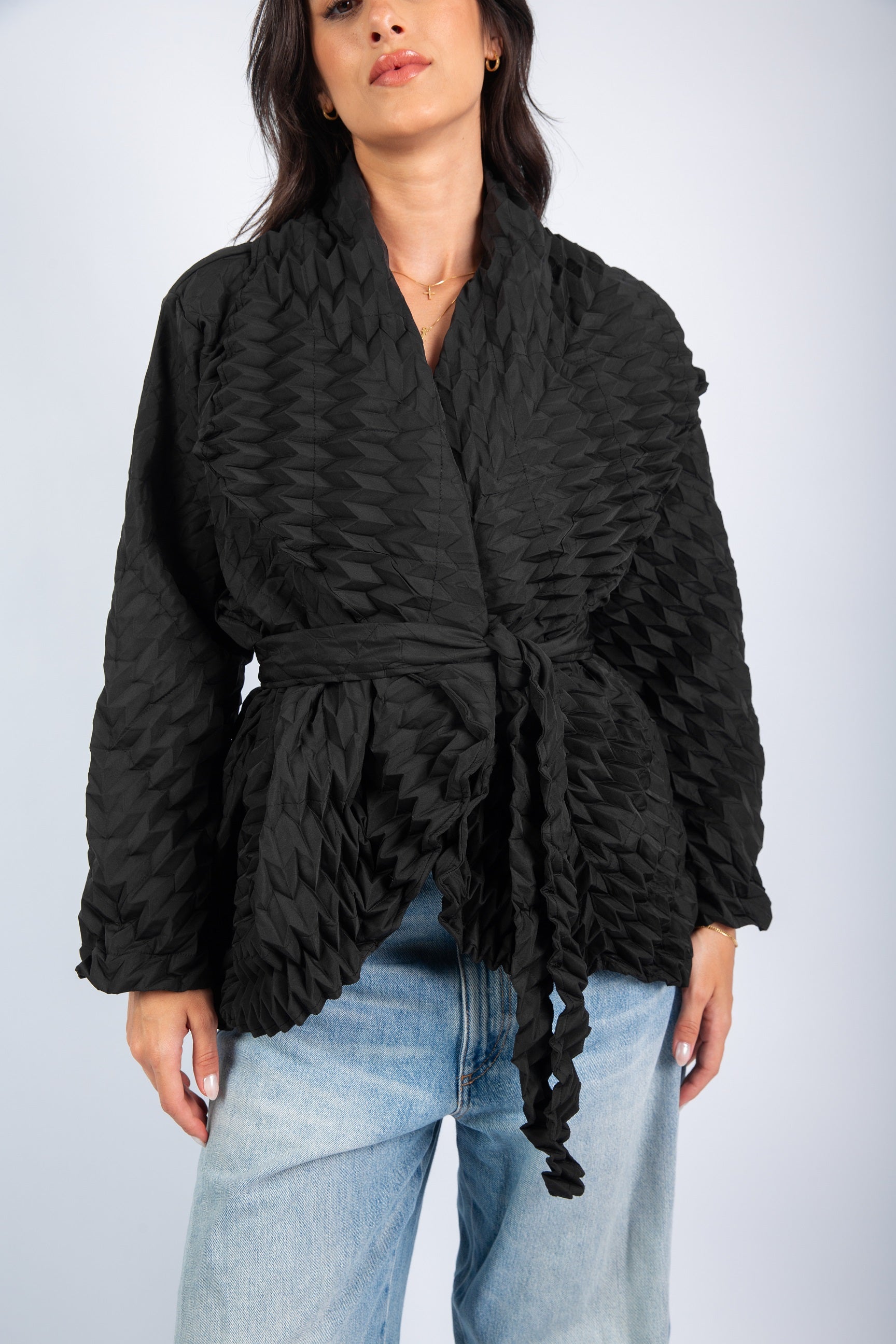 Sculpt Blouse - Black