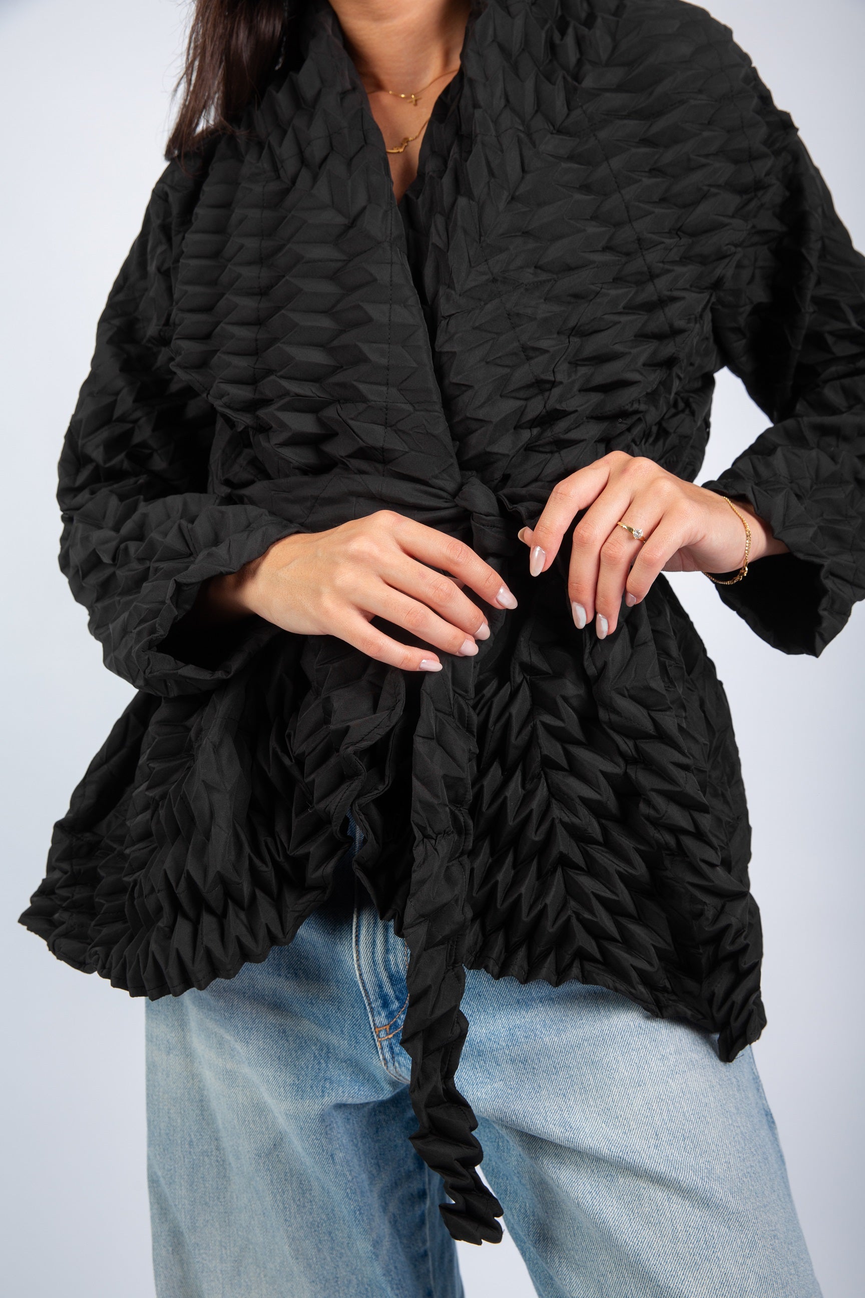 Sculpt Blouse - Black