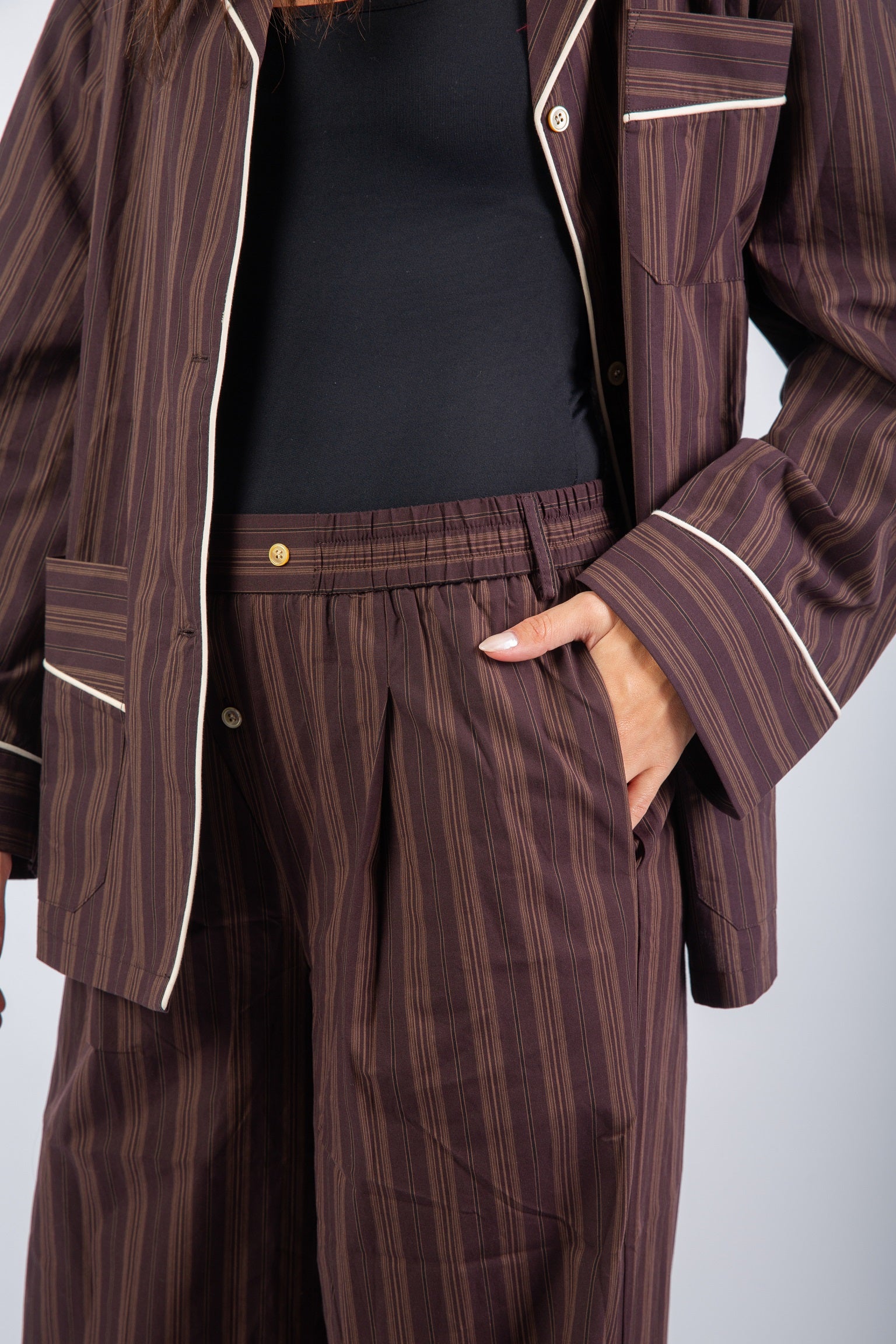 Stripe Set- Brown