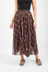 Twirl Skirt -Brown