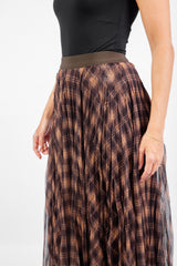 Twirl Skirt -Brown