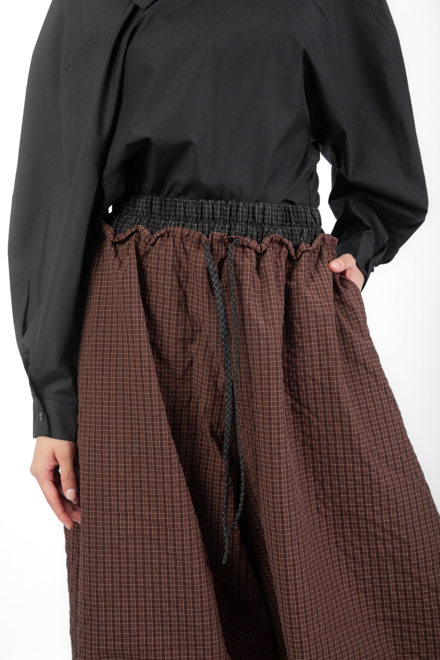 Volume Pants -Brown