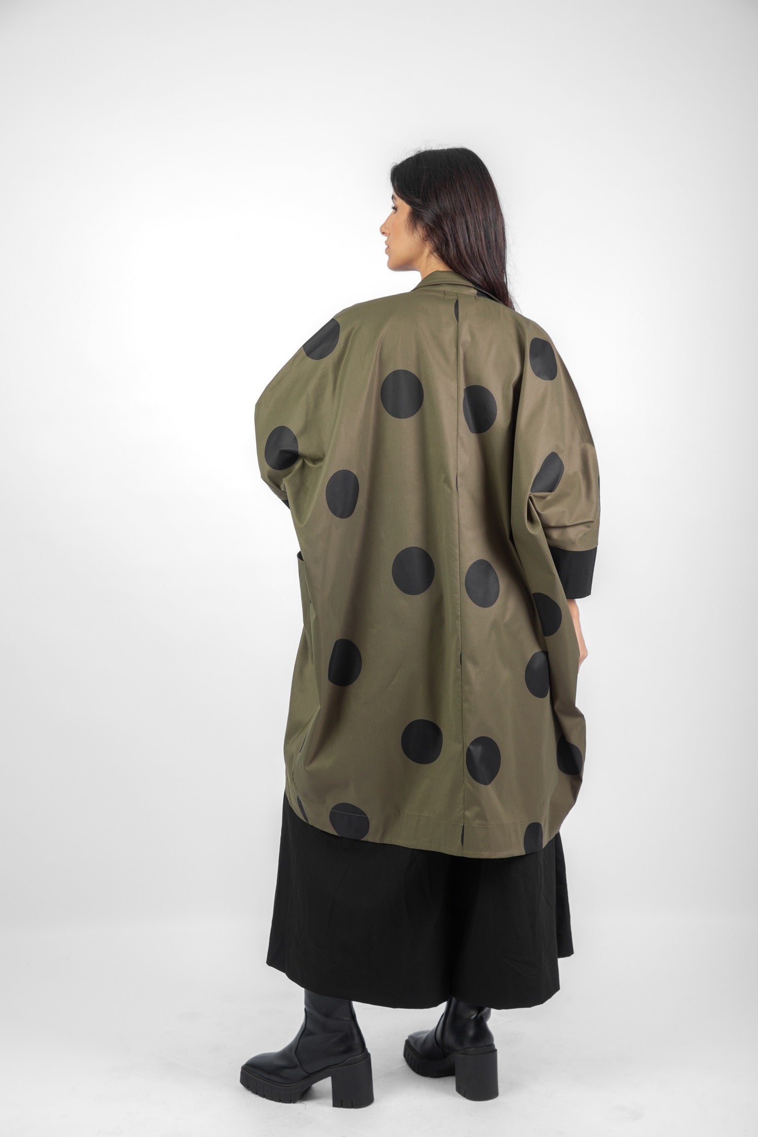 Dotted Cardigan - Olive