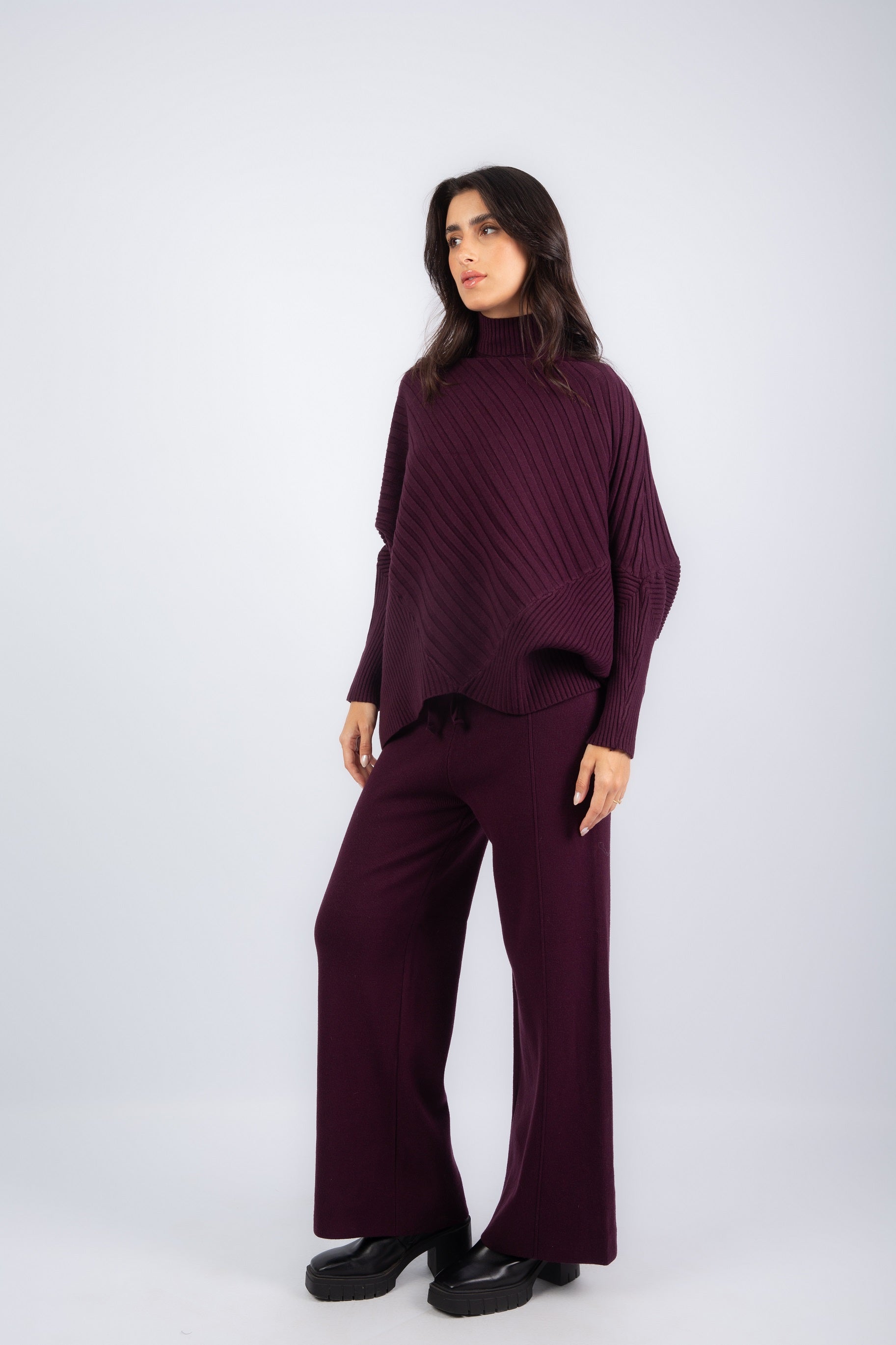 Contour Lined Set - Purple