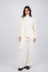 Contour Lined Set - White
