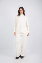 Contour Lined Set - White