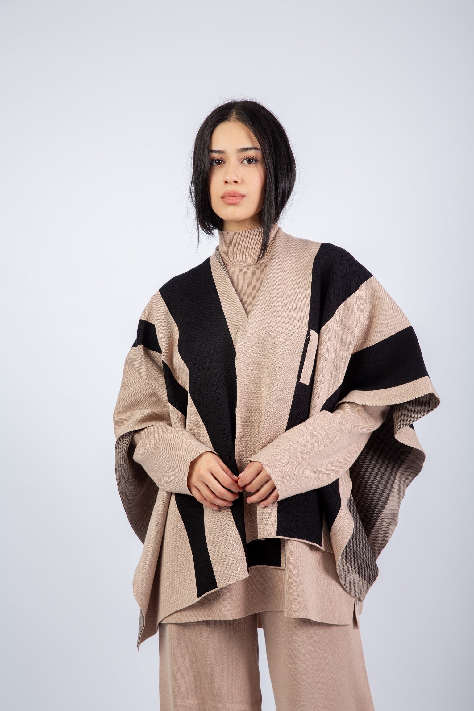 Scarfed Set -  Beige