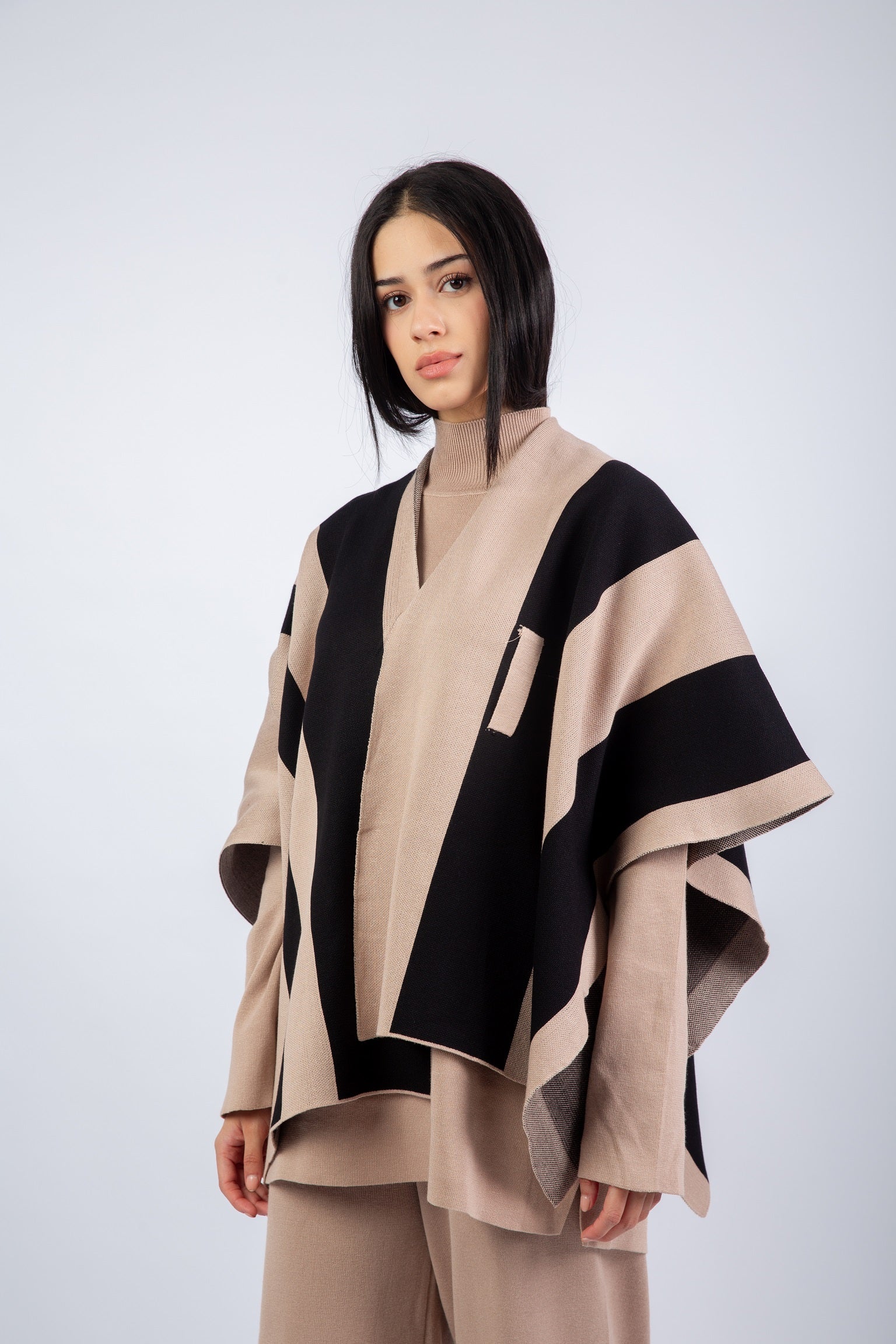 Scarfed Set -  Beige