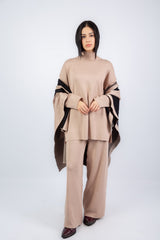 Scarfed Set -  Beige