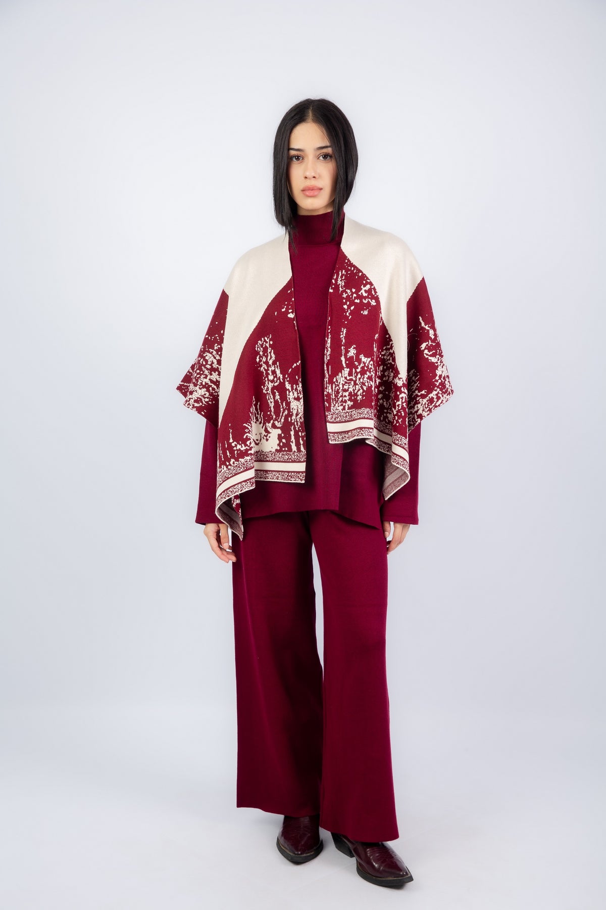 Relief Set  -Wine Red