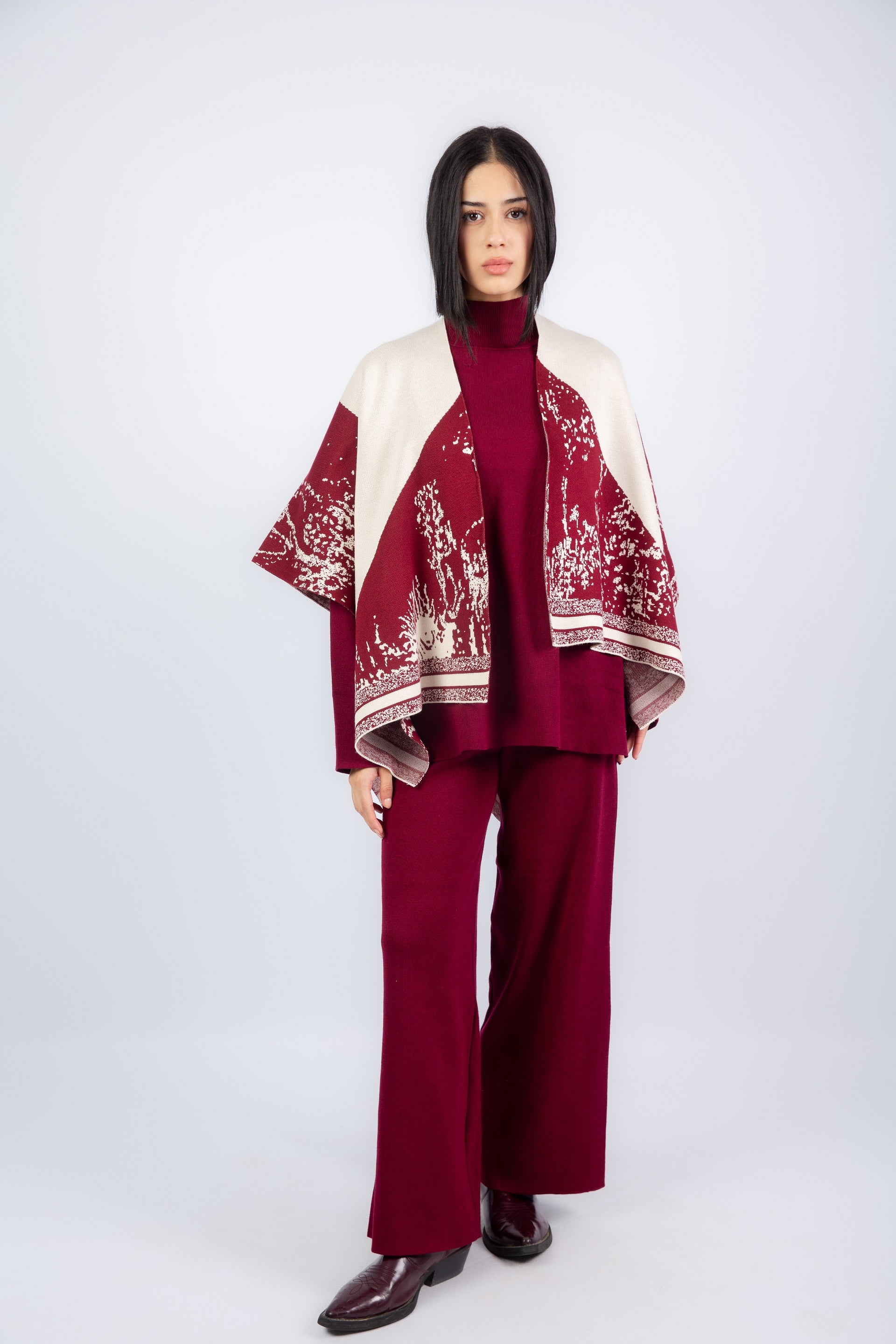 Relief Set  -Wine Red