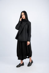 Shift Collar Shirt - Black