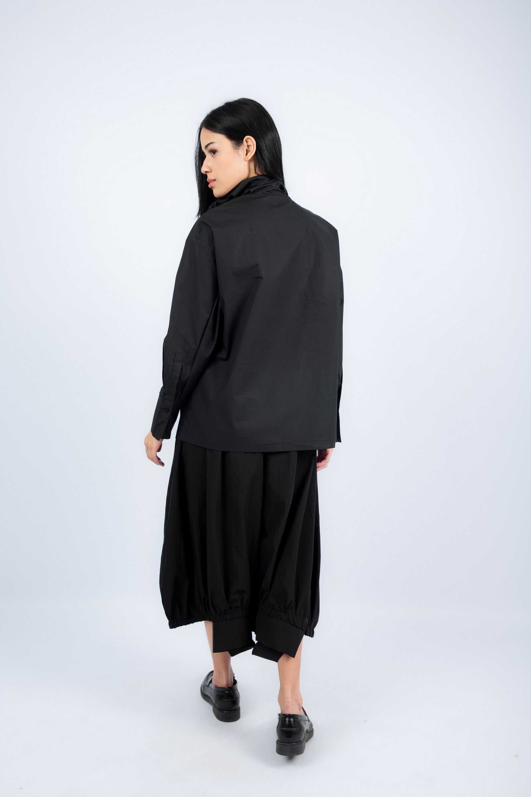 Shift Collar Shirt - Black