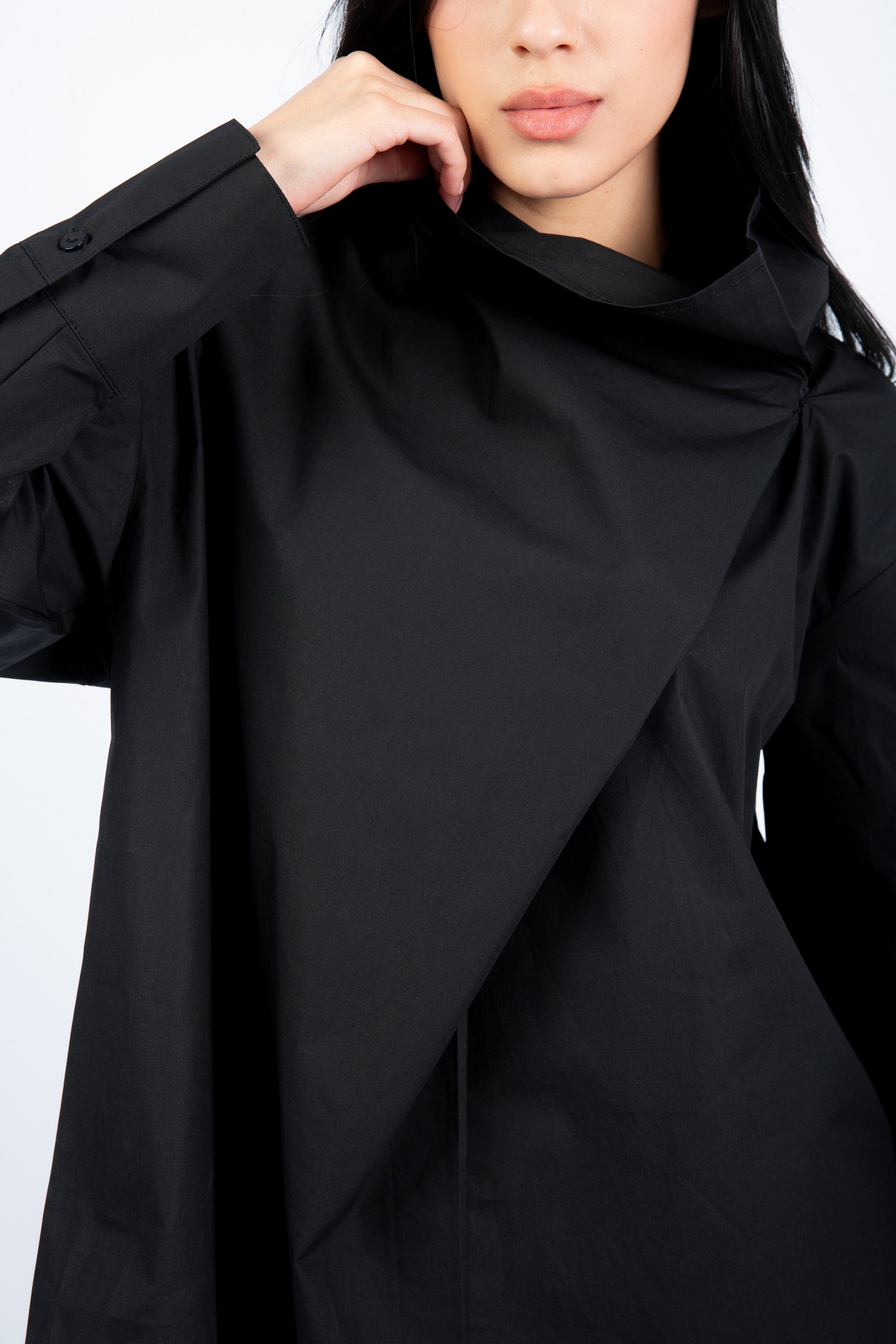 Shift Collar Shirt - Black