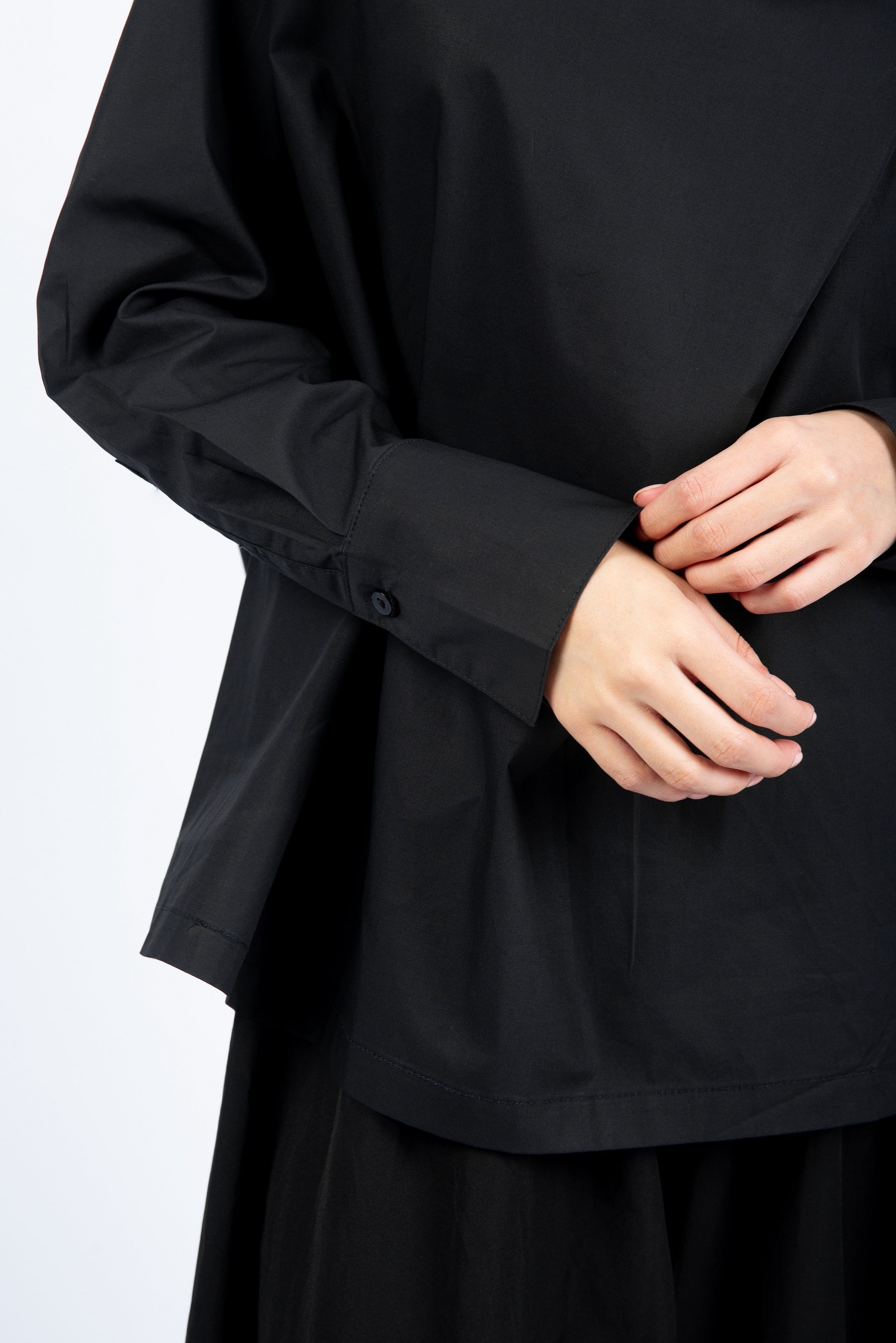 Shift Collar Shirt - Black