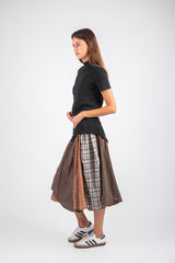 Squares Black Skirts