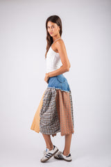 Squares Blue Skirts