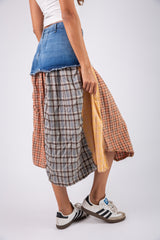 Squares Blue Skirts
