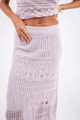 Knit Set  - Purple