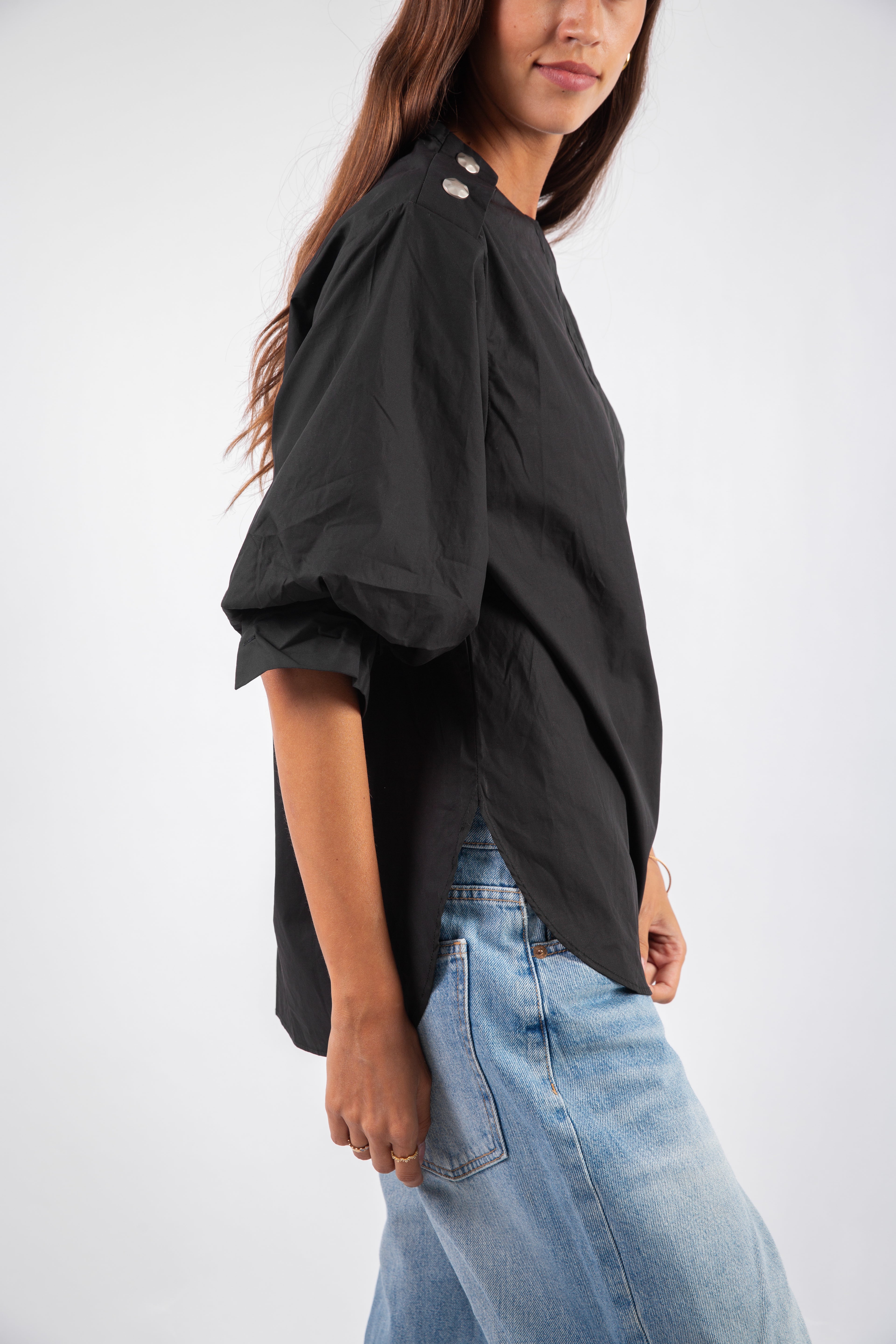 Fold Chemise - Black