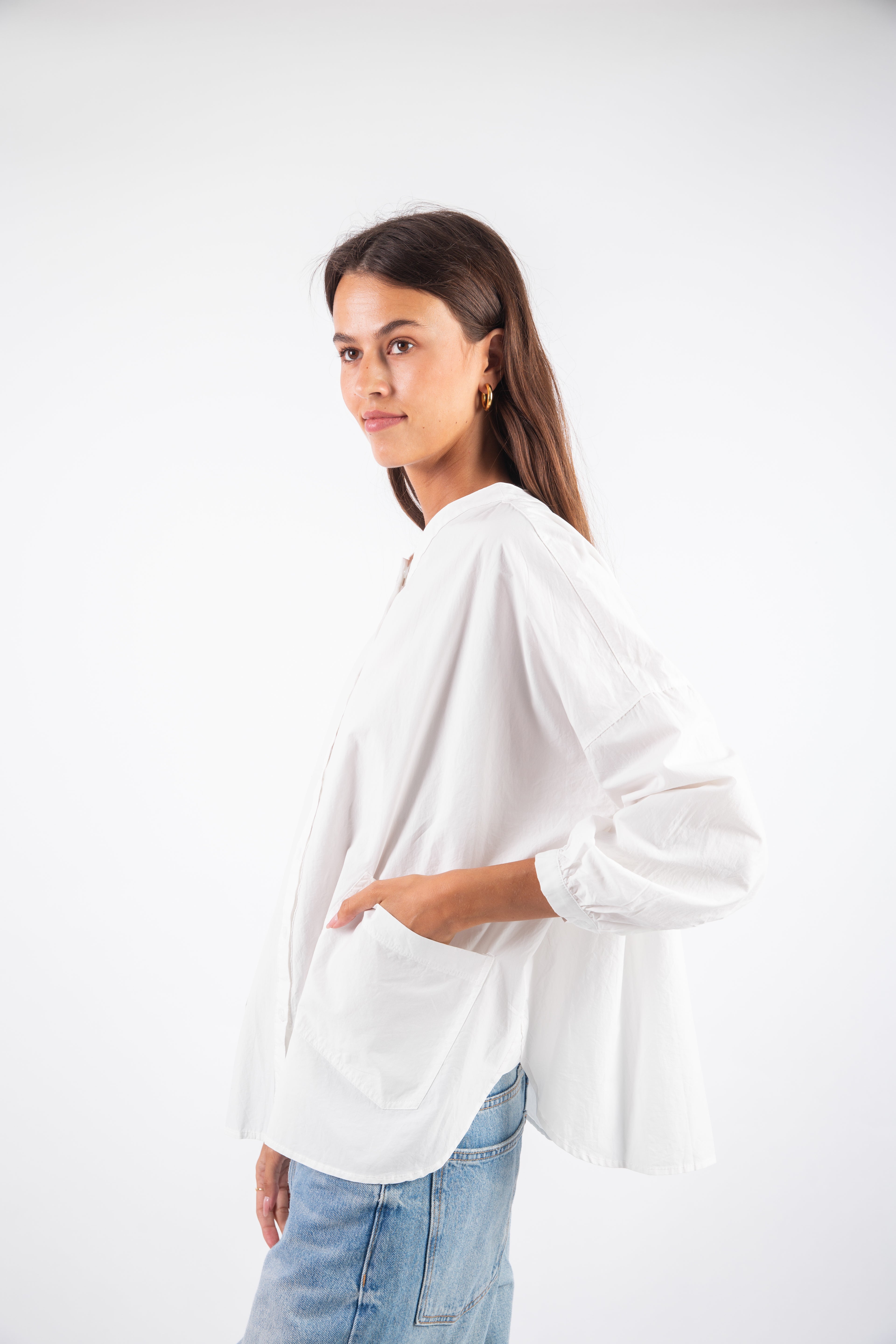 Duo Pocket Chemise - White