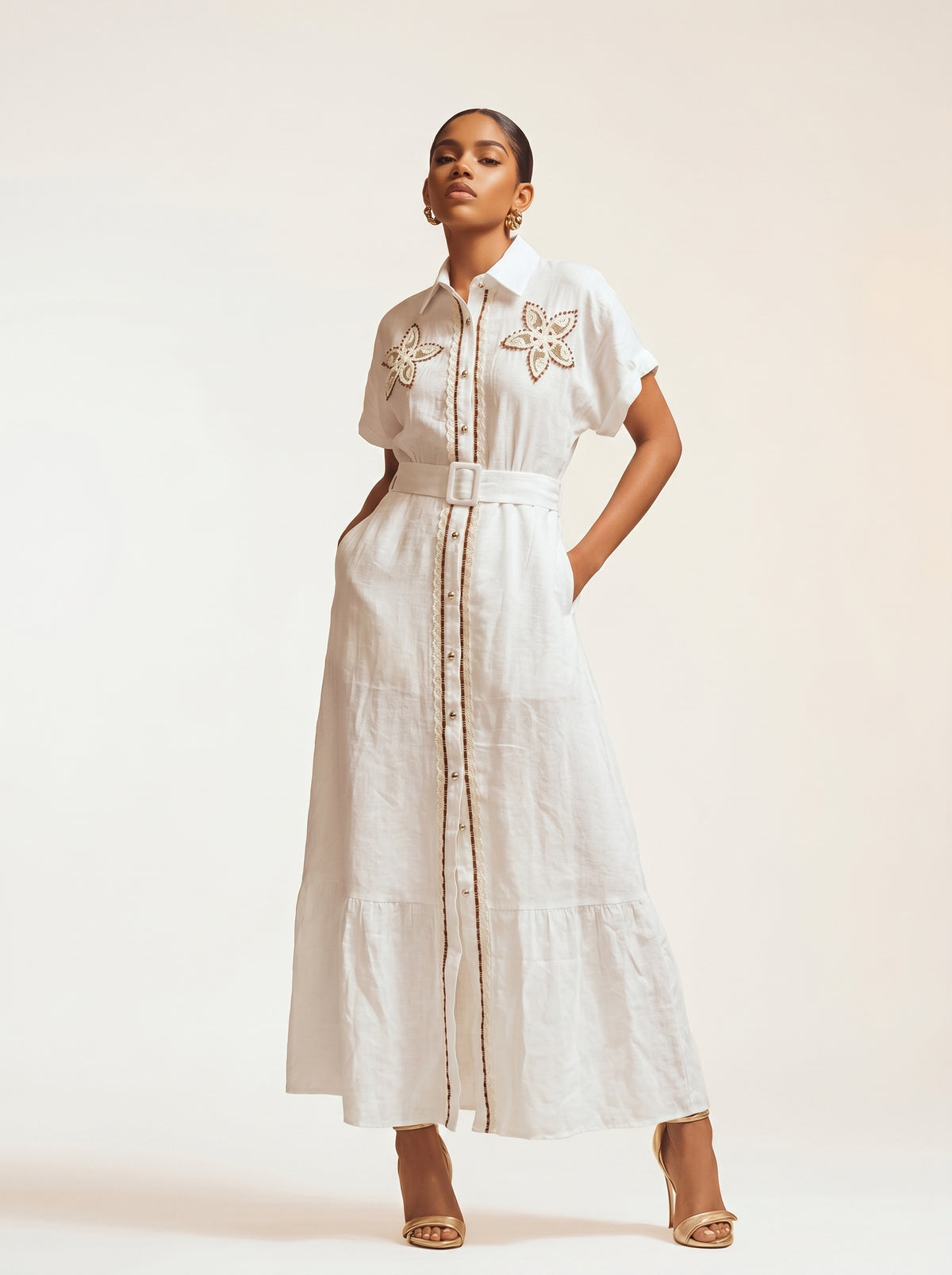 Flora Linen Dress