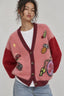 Playful fleece cardigan