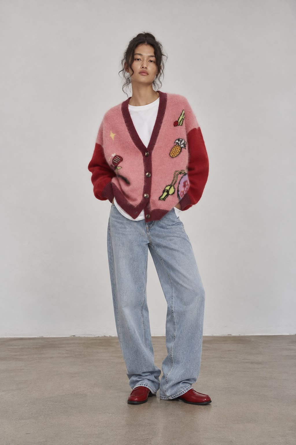 Playful fleece cardigan Secondary image